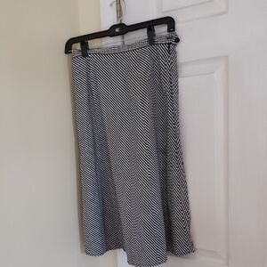 Brooks Brothers Monochrome A-Line Skirt